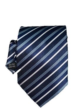 Dulce & Gabbana Cravatte Necktie 100% Silk HandMade In Italy Diagonal striped